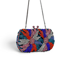 Bolsa Festa Clutch Pedraria Strass Colorida