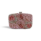 Bolsa Festa Clutch Pedraria Strass Rosa