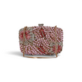 Bolsa Festa Clutch Pedraria Strass Rosa