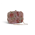 Bolsa Festa Clutch Pedraria Strass Rosa