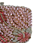 Bolsa Festa Clutch Pedraria Strass Rosa