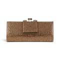 Bolsa Carteira Clutch Bronze
