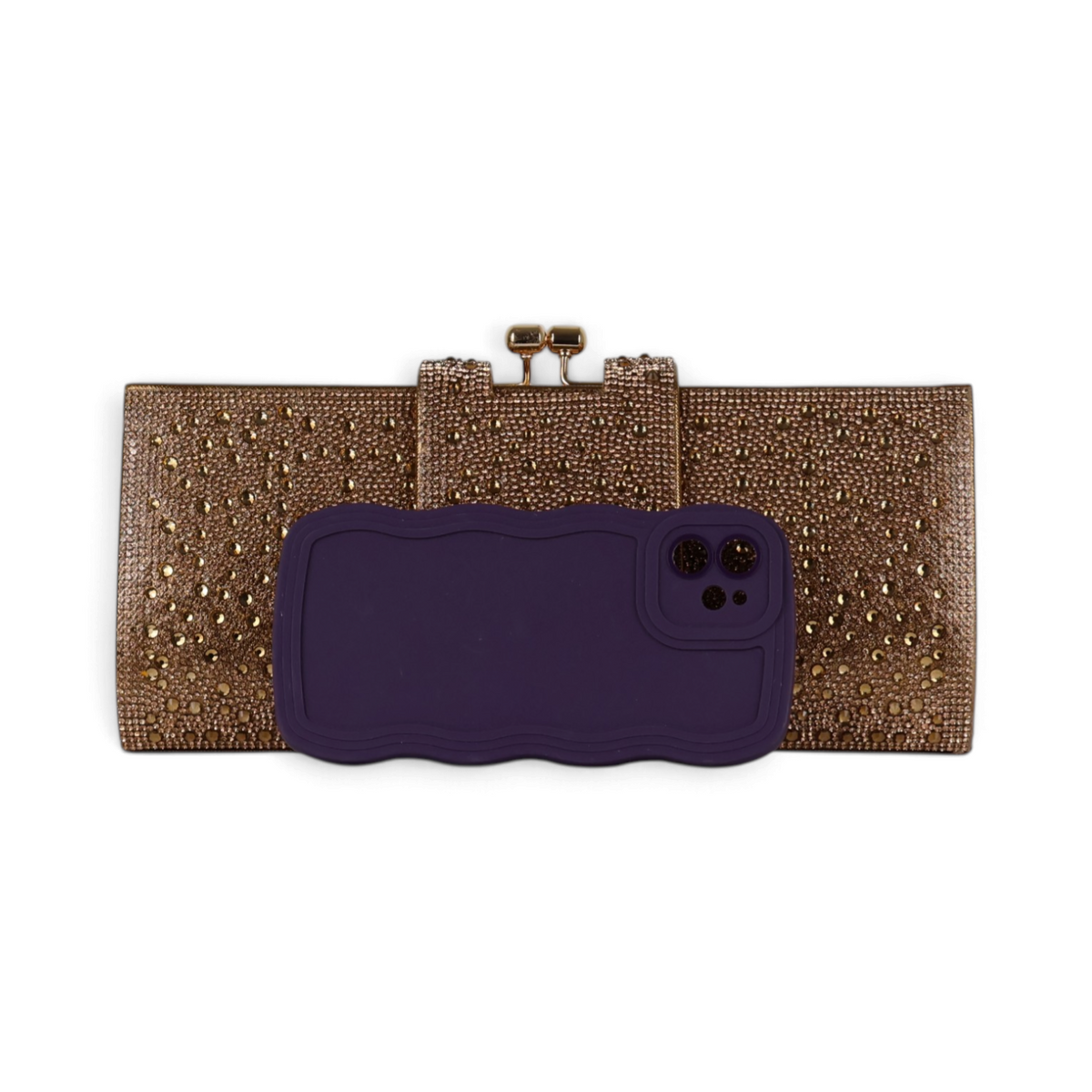 Bolsa Carteira Clutch Bronze
