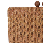 Bolsa Clutch Festa Palha Marrom Caramelo