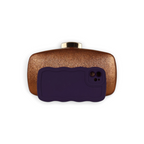 Bolsa Clutch Festa Marrom Cobre
