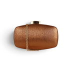 Bolsa Clutch Festa Marrom Cobre