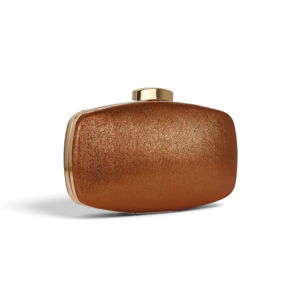 Bolsa Clutch Festa Marrom Cobre