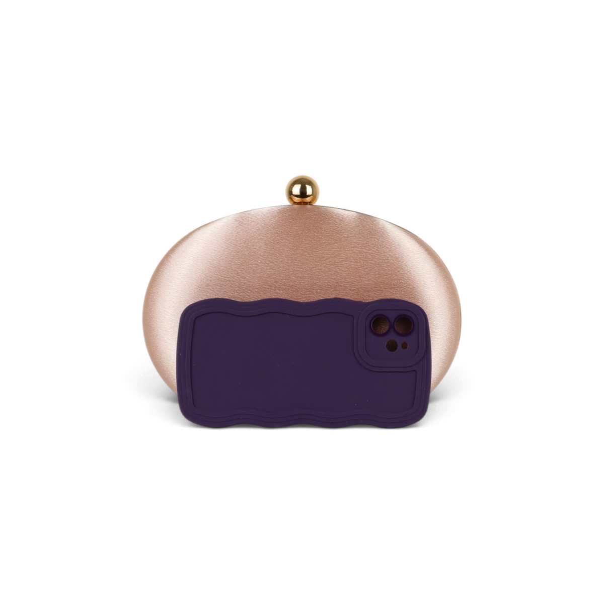 Bolsa Clutch Festa Bege Rosê
