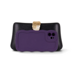 Bolsa Clutch Festa Fecho Folha Preta