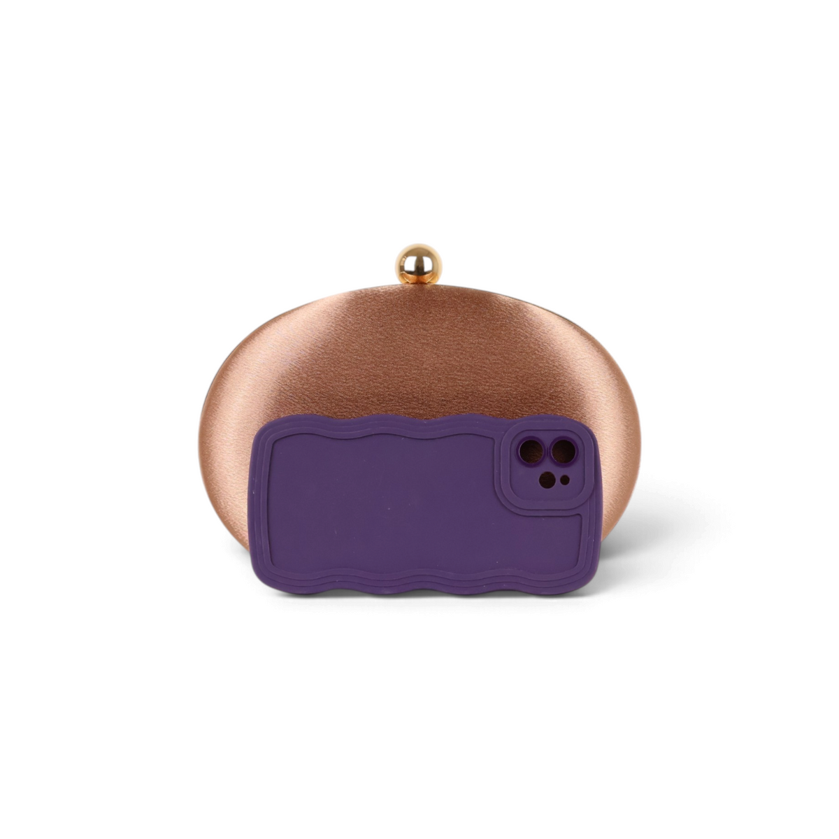 Bolsa Clutch Festa Marrom