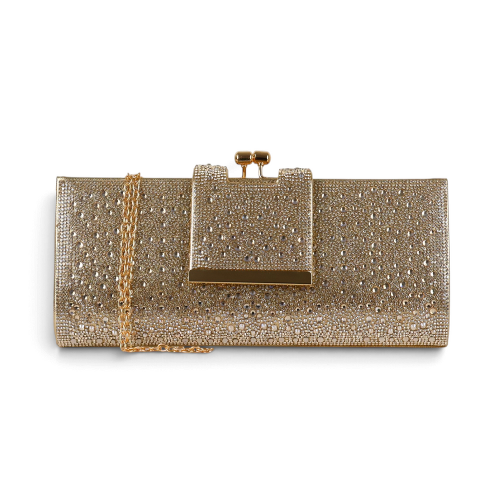 Bolsa Carteira Clutch Dourada