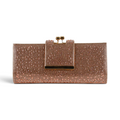 Bolsa Carteira Clutch Rosê Gold