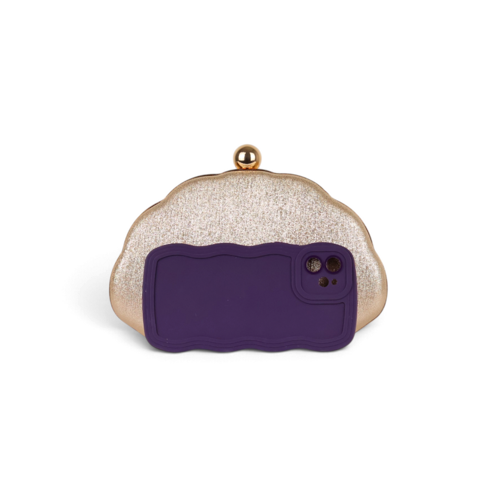 Bolsa Clutch Festa Dourada