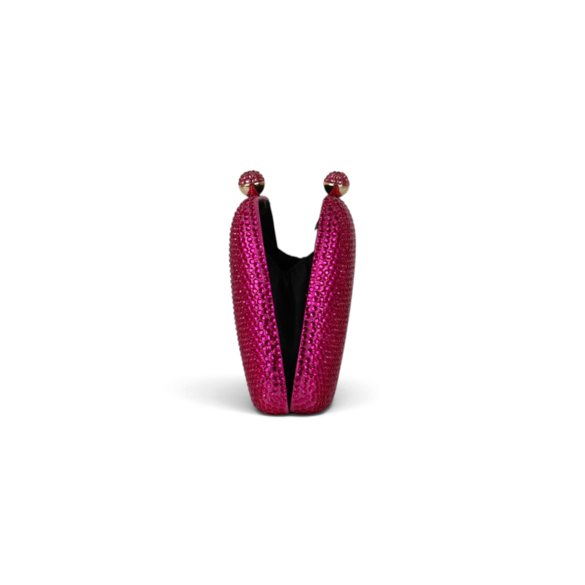 Bolsa de Festa Clutch Cristais Pedraria Rosa