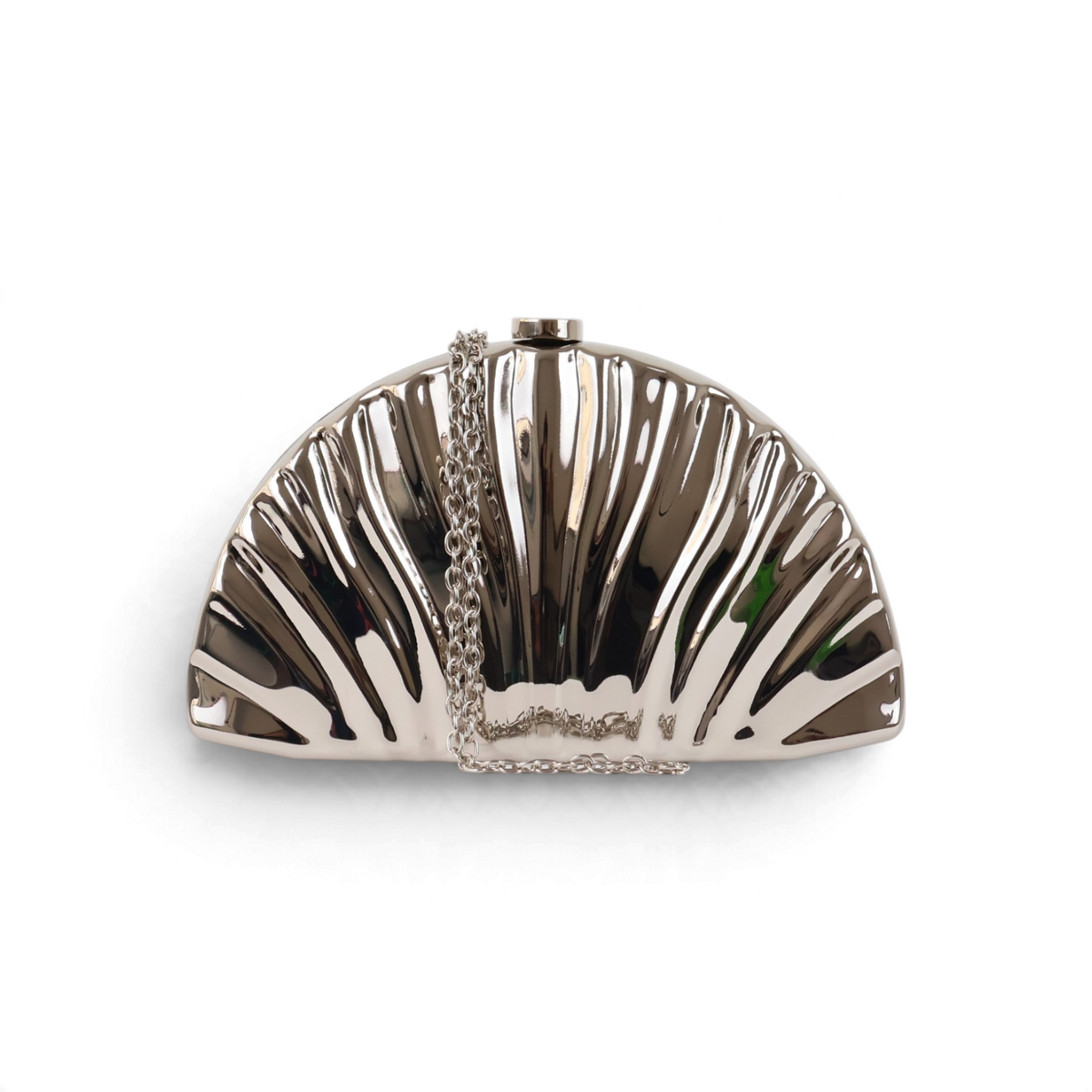 Bolsa de Festa Clutch Metal Prata