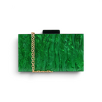 Bolsa de Festa Clutch Acrílico Verde