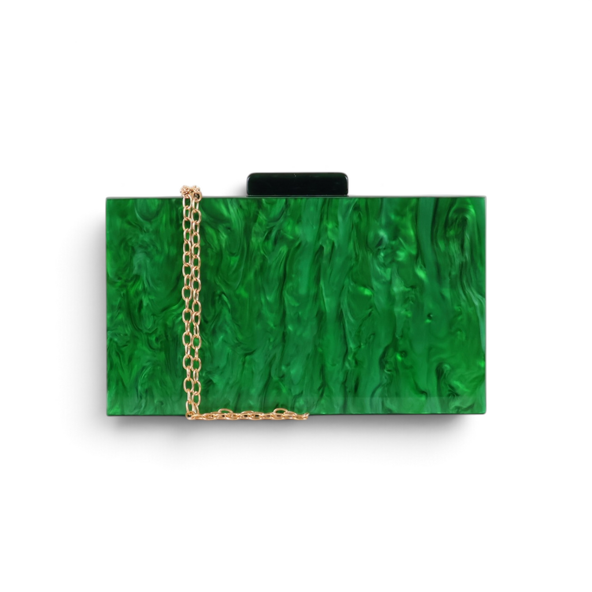 Bolsa de Festa Clutch Acrílico Verde