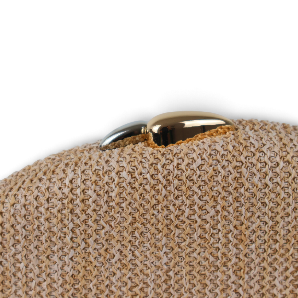 Bolsa de Festa Clutch Palha Bege