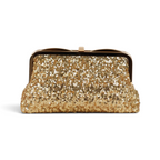 Bolsa de Festa Clutch Pouch Bicompartimento Dourada