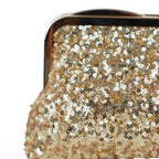 Bolsa de Festa Clutch Pouch Bicompartimento Dourada