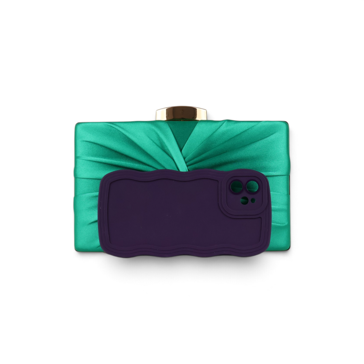Bolsa Clutch Festa Verde