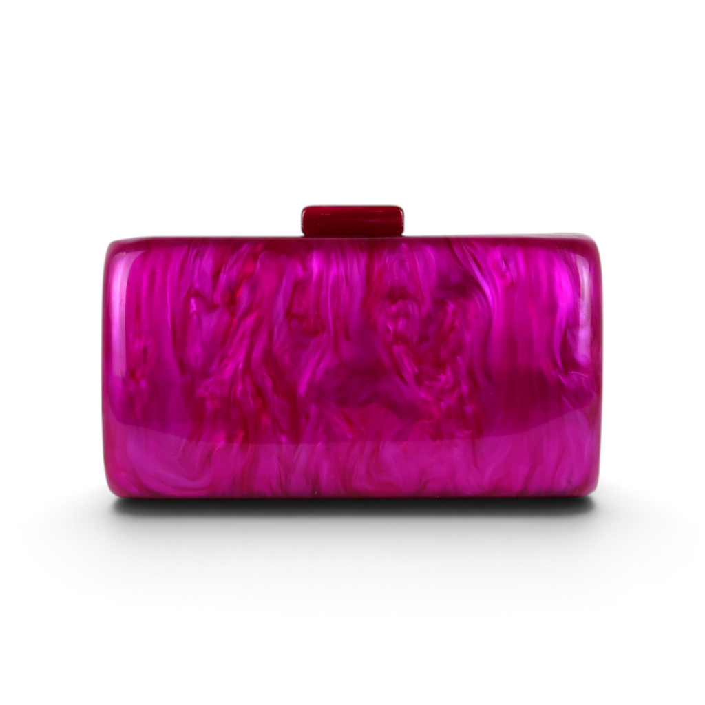 Bolsa de Festa Clutch Acrílico Fúcsia