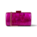 Bolsa de Festa Clutch Acrílico Fúcsia