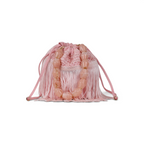 Bolsa de Mão Transversal Franja Tassel Rosa Bebê