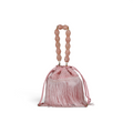 Bolsa de Mão Transversal Franja Tassel Rosa Bebê