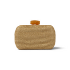 Bolsa de Festa Clutch Palha Bege