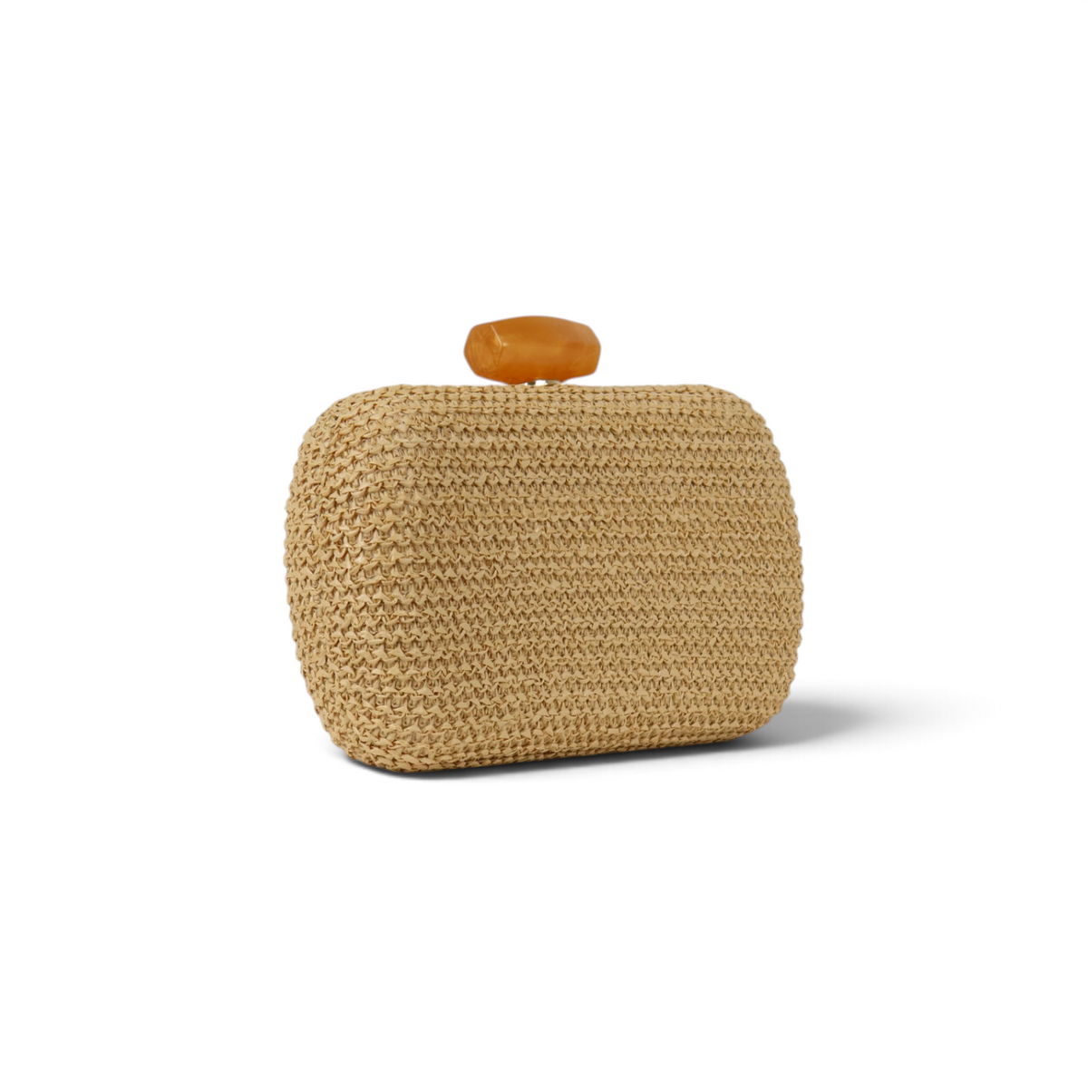 Bolsa de Festa Clutch Palha Bege
