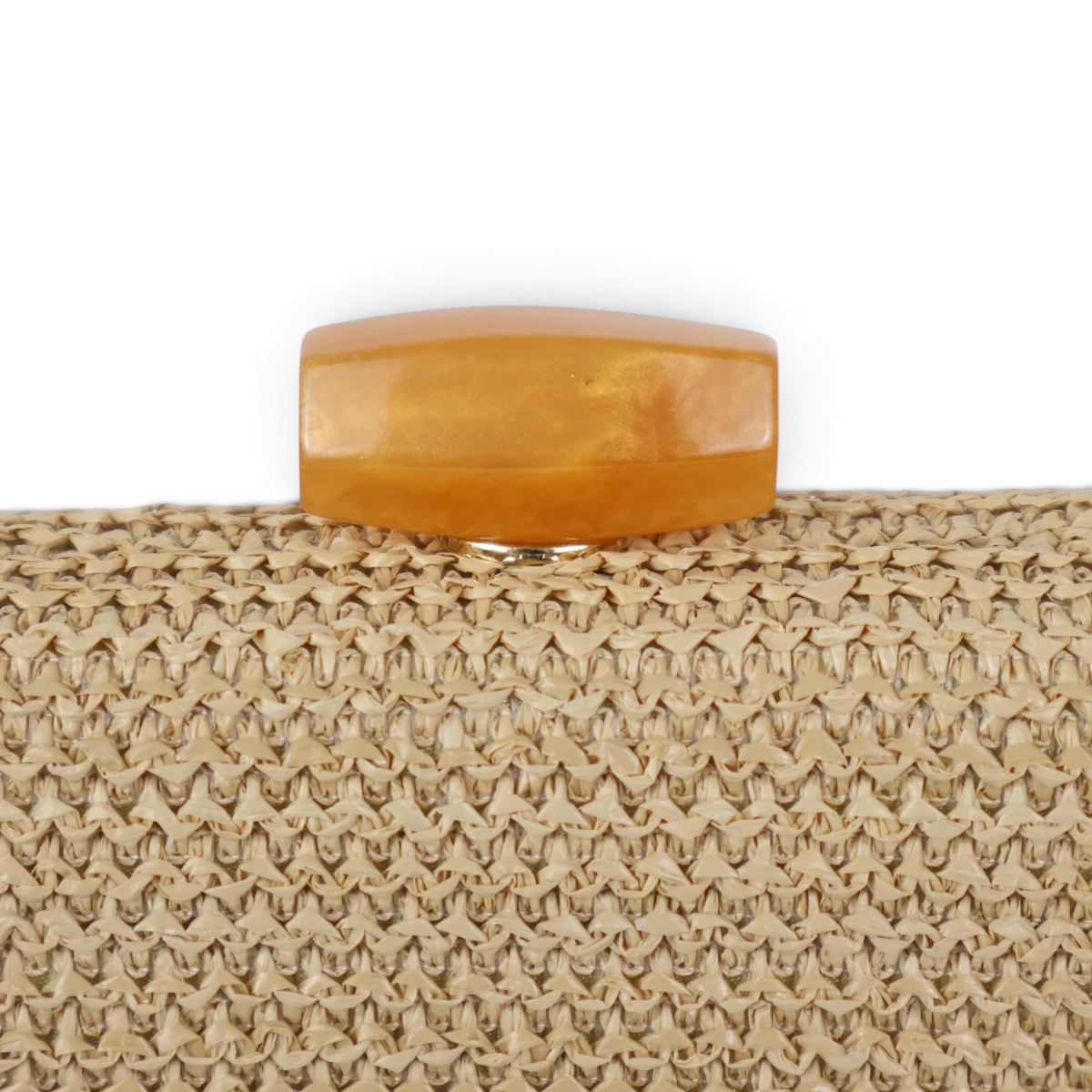 Bolsa de Festa Clutch Palha Bege