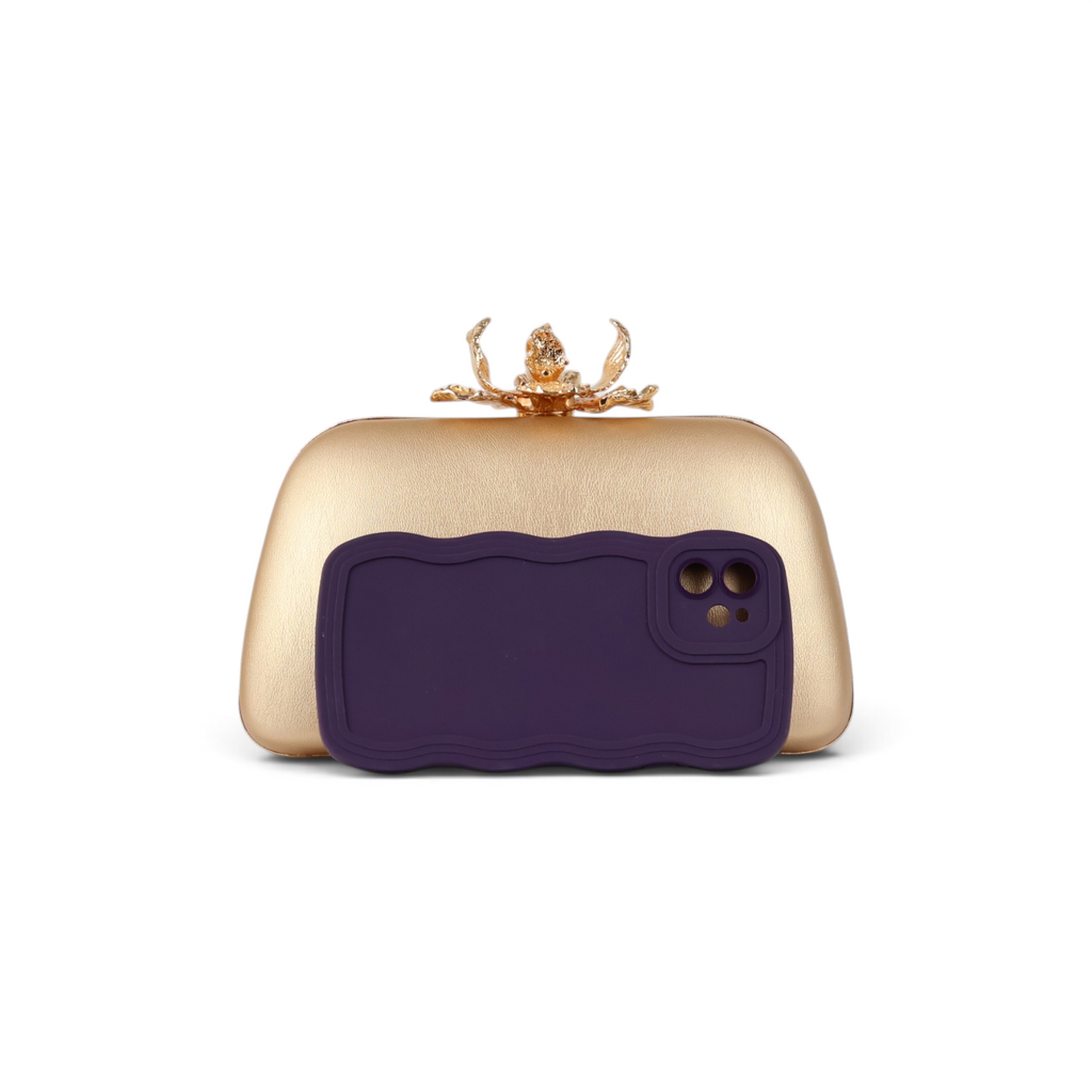Bolsa Clutch Festa Dourada