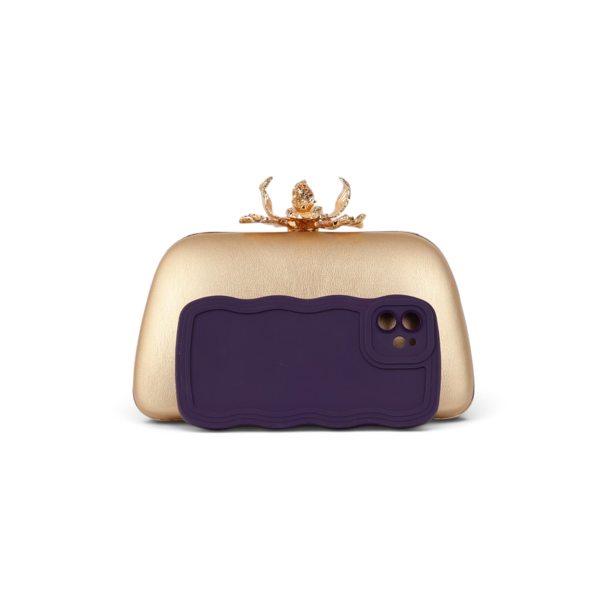 Bolsa Clutch Festa Dourada