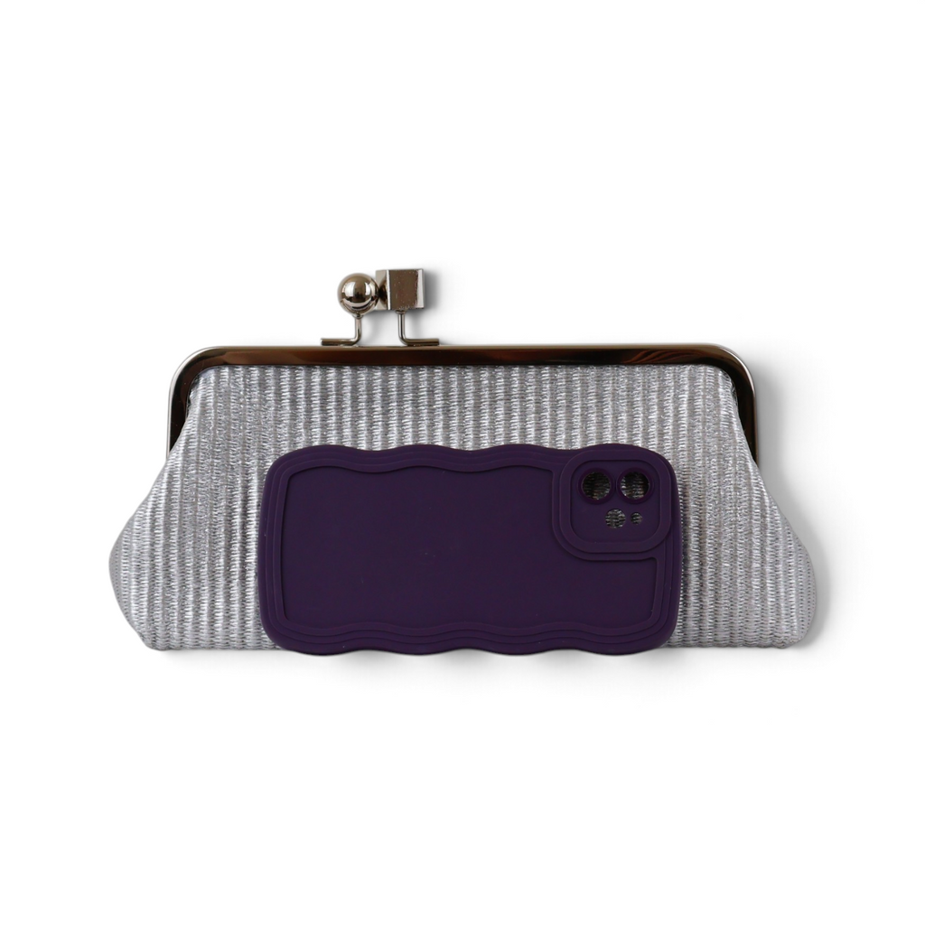 Bolsa Transversal Pouch Palha Prata