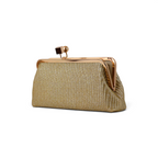 Bolsa Transversal Pouch Palha Dourada