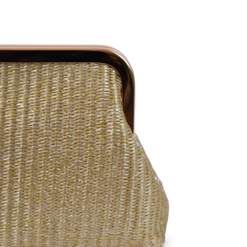 Bolsa Transversal Pouch Palha Dourada