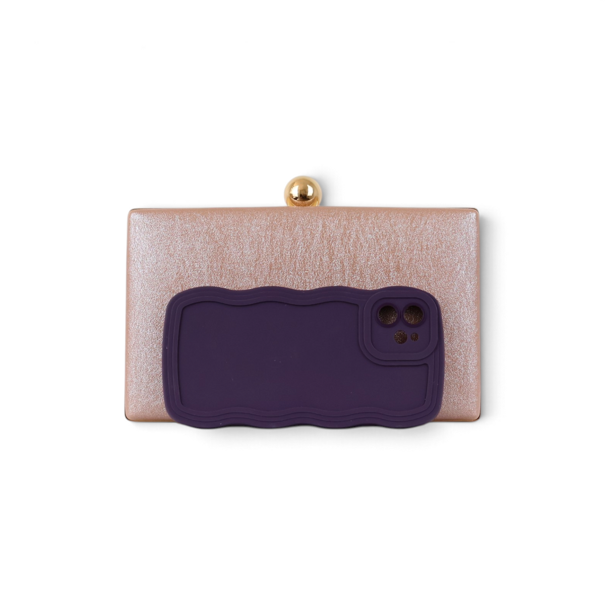 Bolsa Clutch Festa Rosa Claro