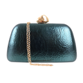 Bolsa Festa Clutch Metalizada Verde Escuro