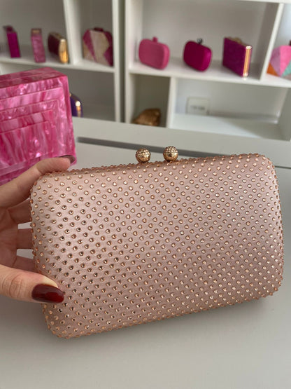 Bolsa de Festa Clutch Pedraria Strass - ReUse