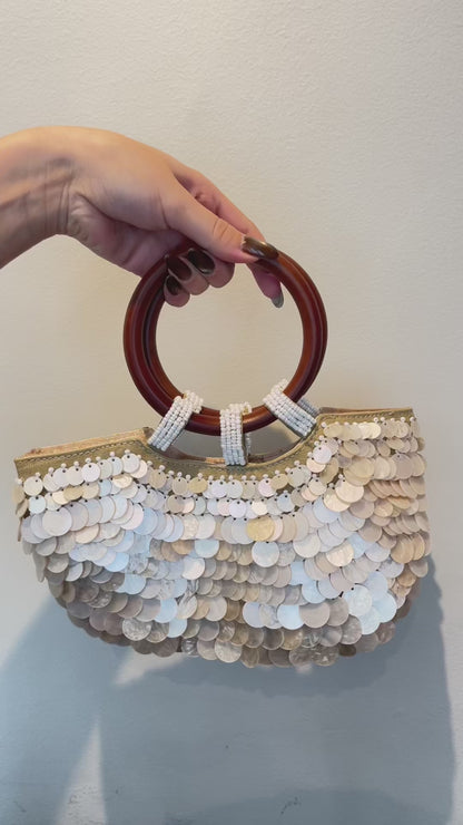 Bolsa de Mão Transversal em Madrepérola