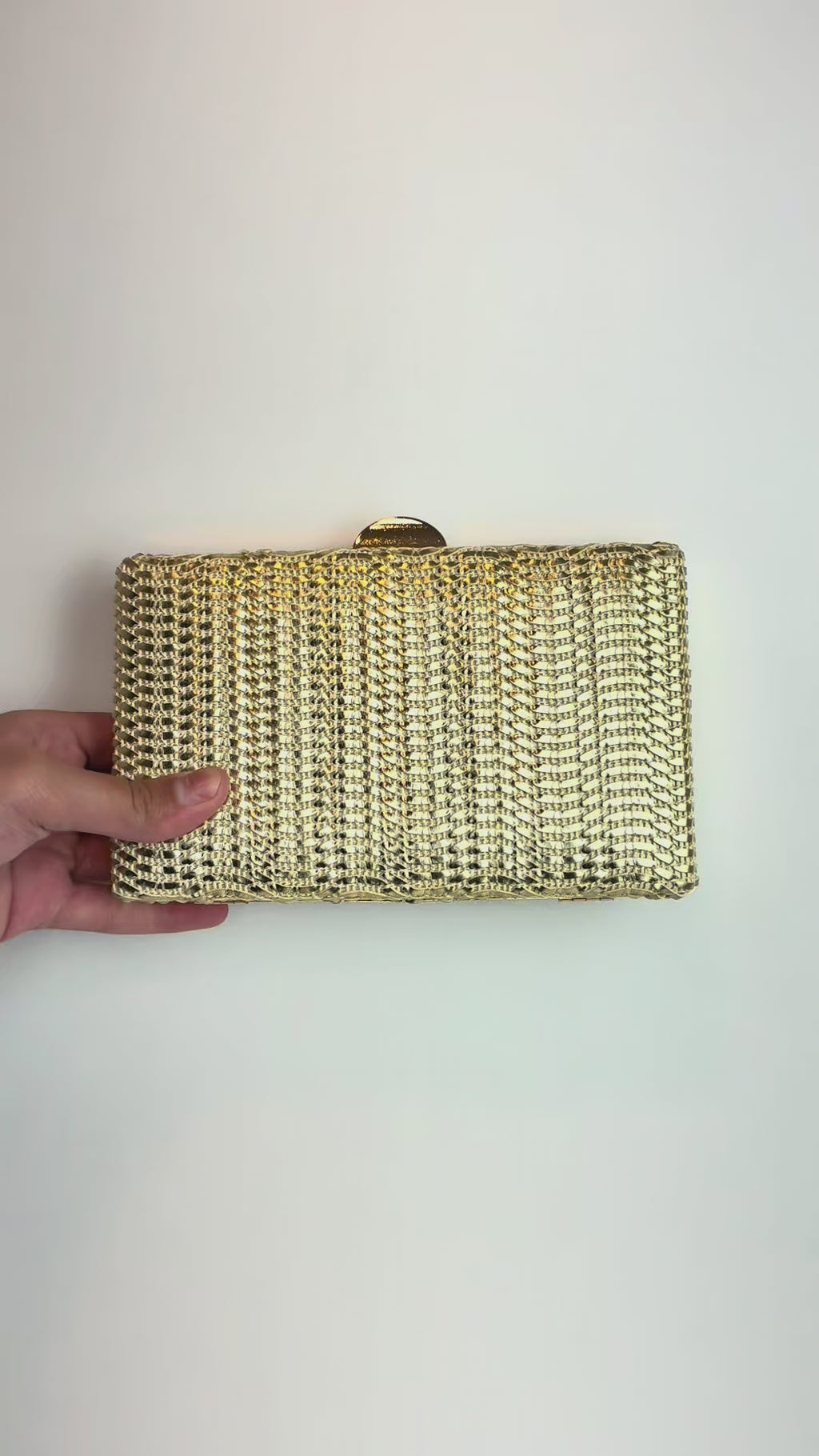 Bolsa Clutch Festa Dourado