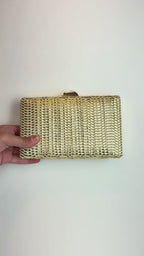 Bolsa Clutch Festa Dourado