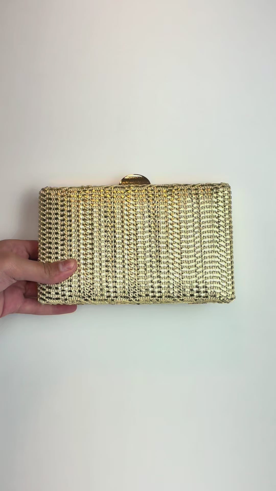 Bolsa Clutch Festa Dourado