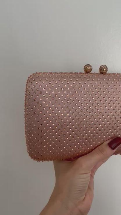 Bolsa de Festa Clutch Pedraria Strass - ReUse
