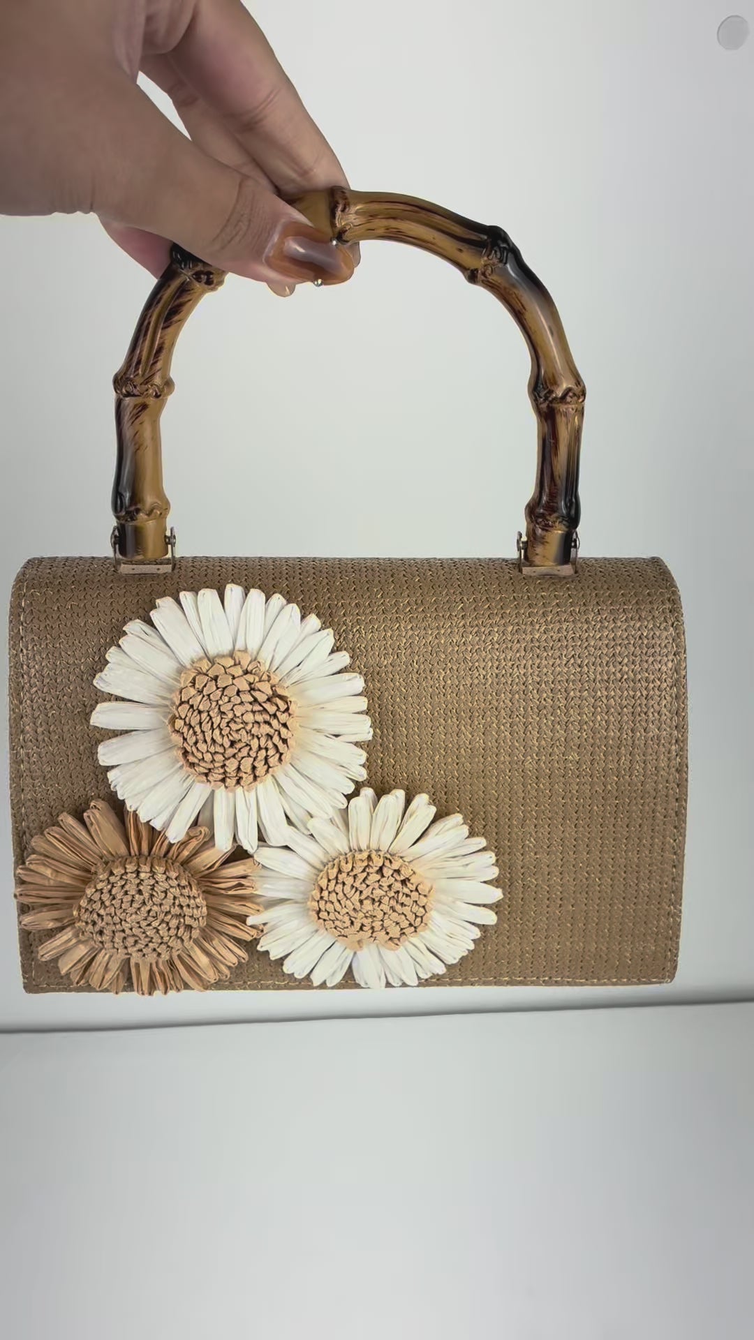 Bolsa de Mão Palha Bege