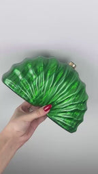 Bolsa Clutch Festa Acrílico Verde