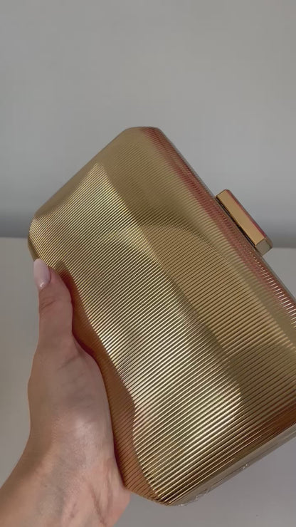 Bolsa de Festa Clutch Dourada Metalizada - ReUse