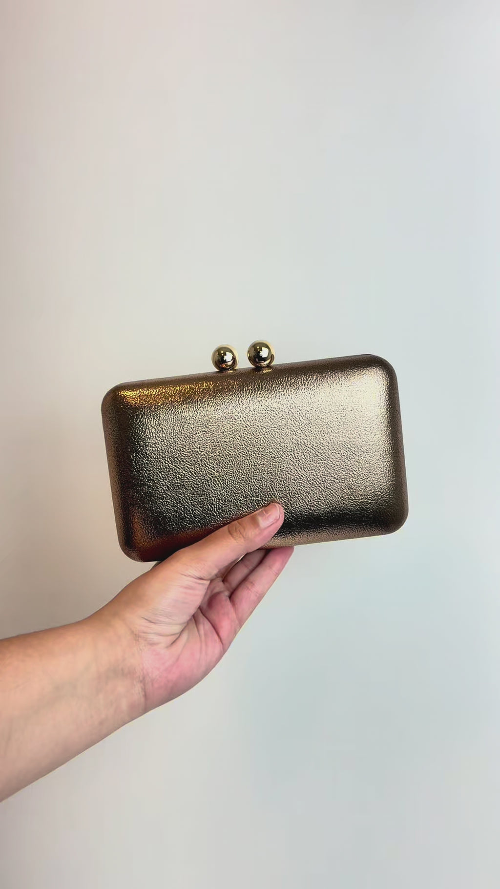 Bolsa de Festa Clutch Bronze