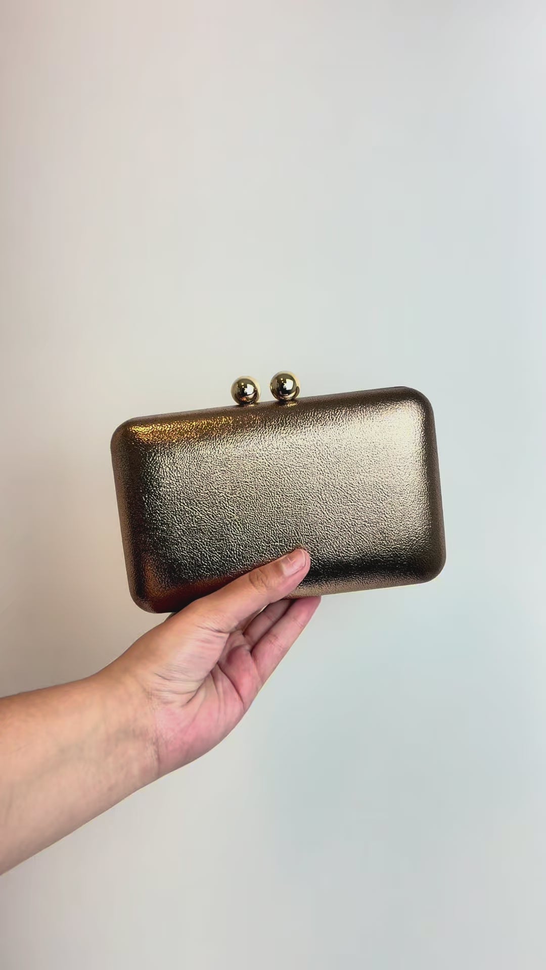 Bolsa de Festa Clutch Bronze